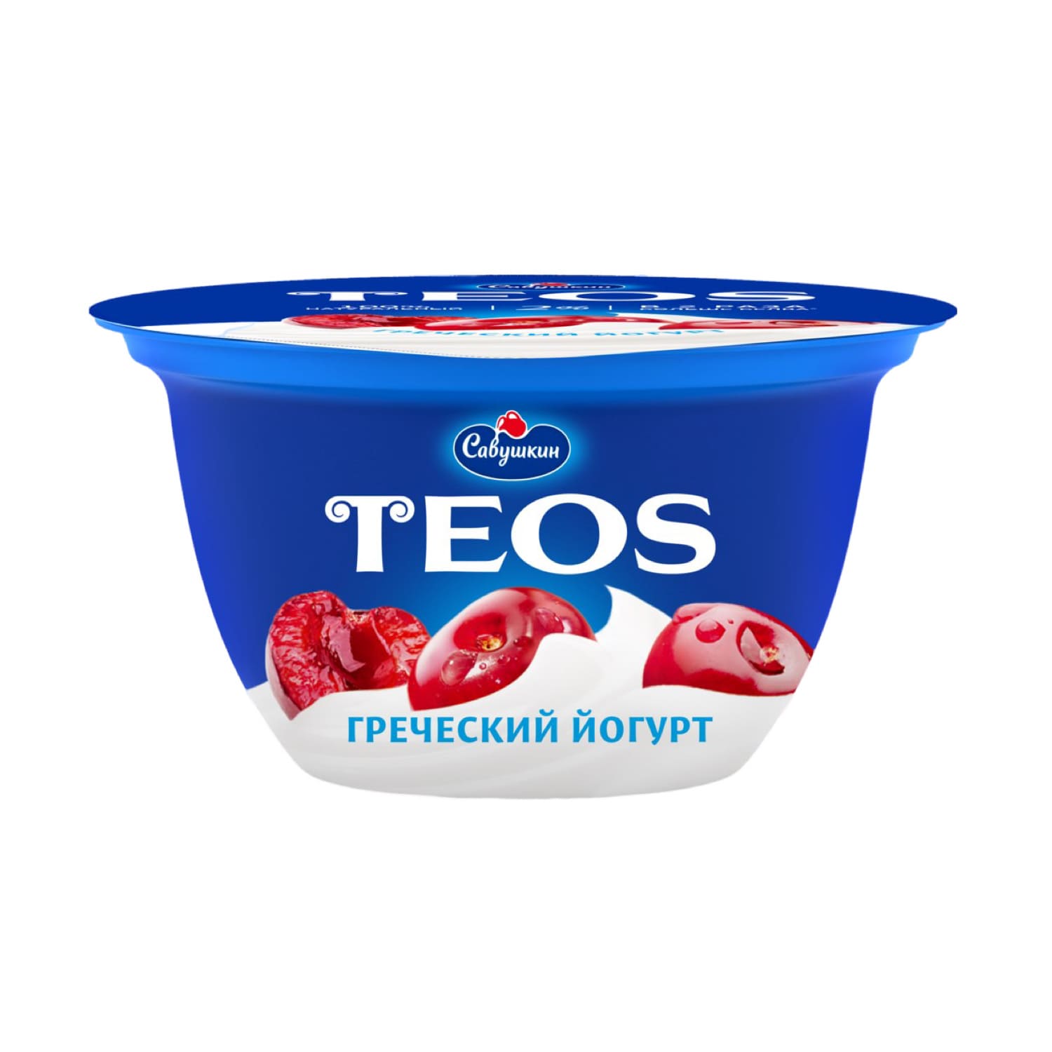 Йогурт греческий TEOS Вишня 2% 140гр