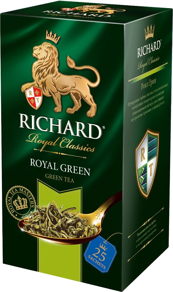 Чай зелёный Richard Royal Green, 25 х 2г
