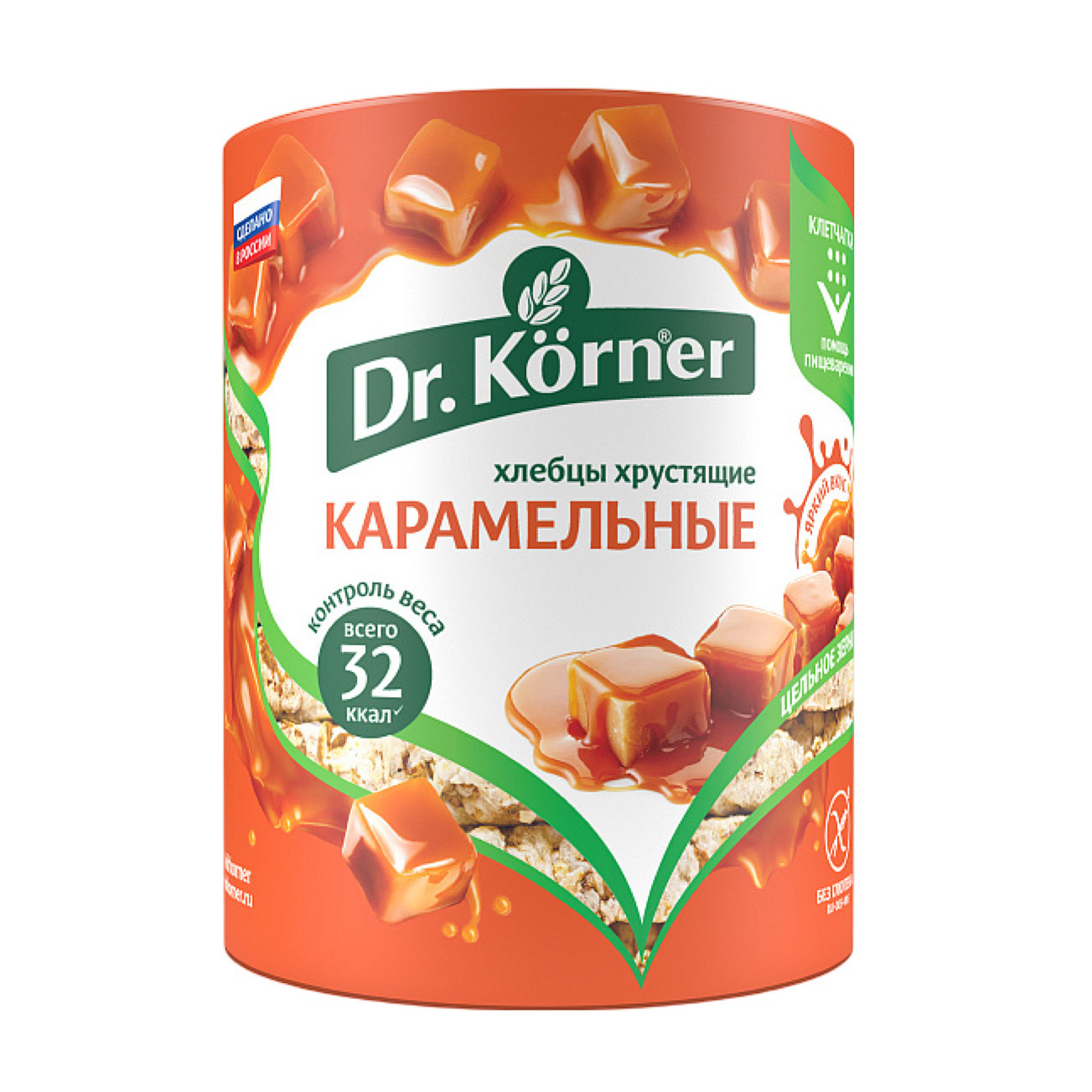 Хлебцы Кукурузно-рисовые карамельные Dr.Korner 90гр