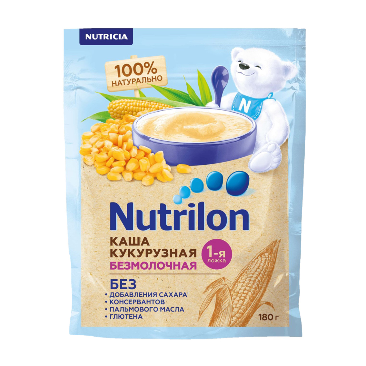 NUTRILON Каша Кукурузная (с 5 мес) без Молока 180гр