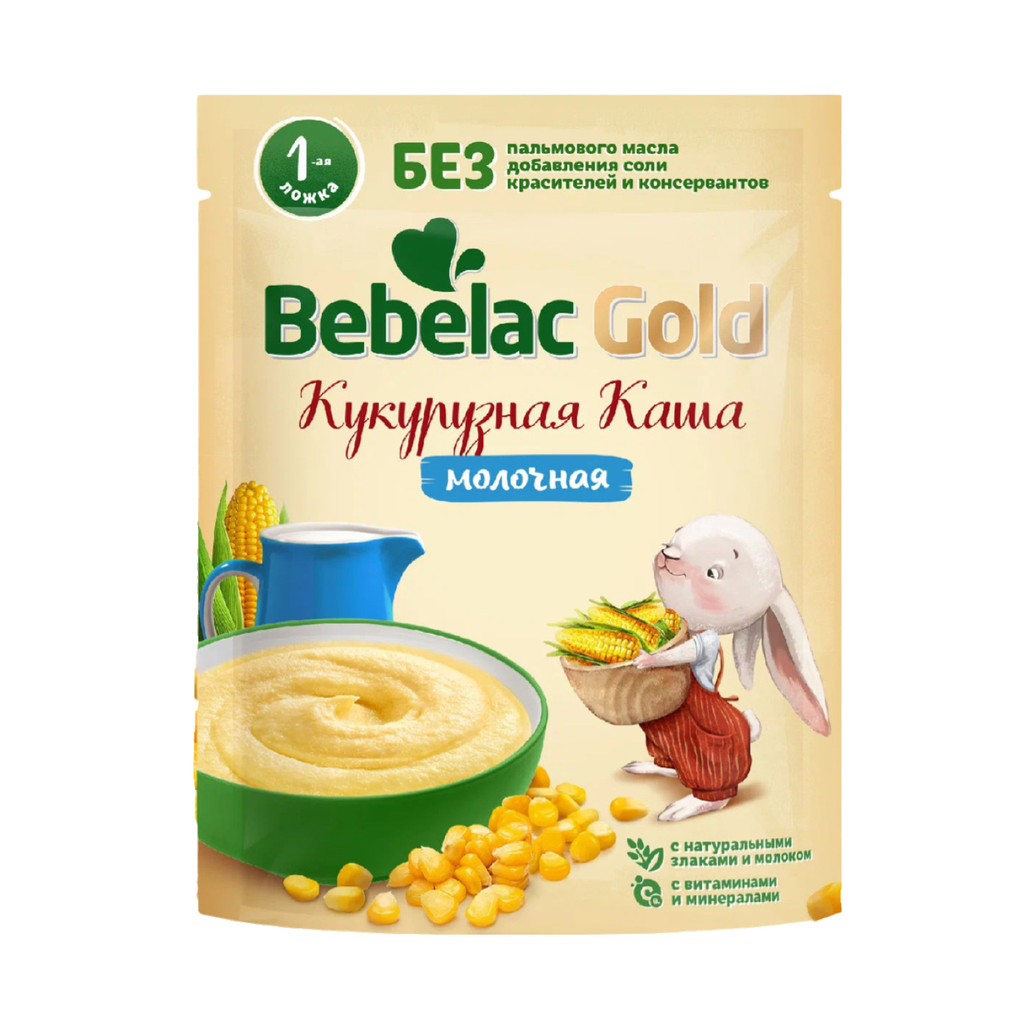 BEBELAC GOLD Каша Кукурузная с Молоком (с 5 мес) 200гр