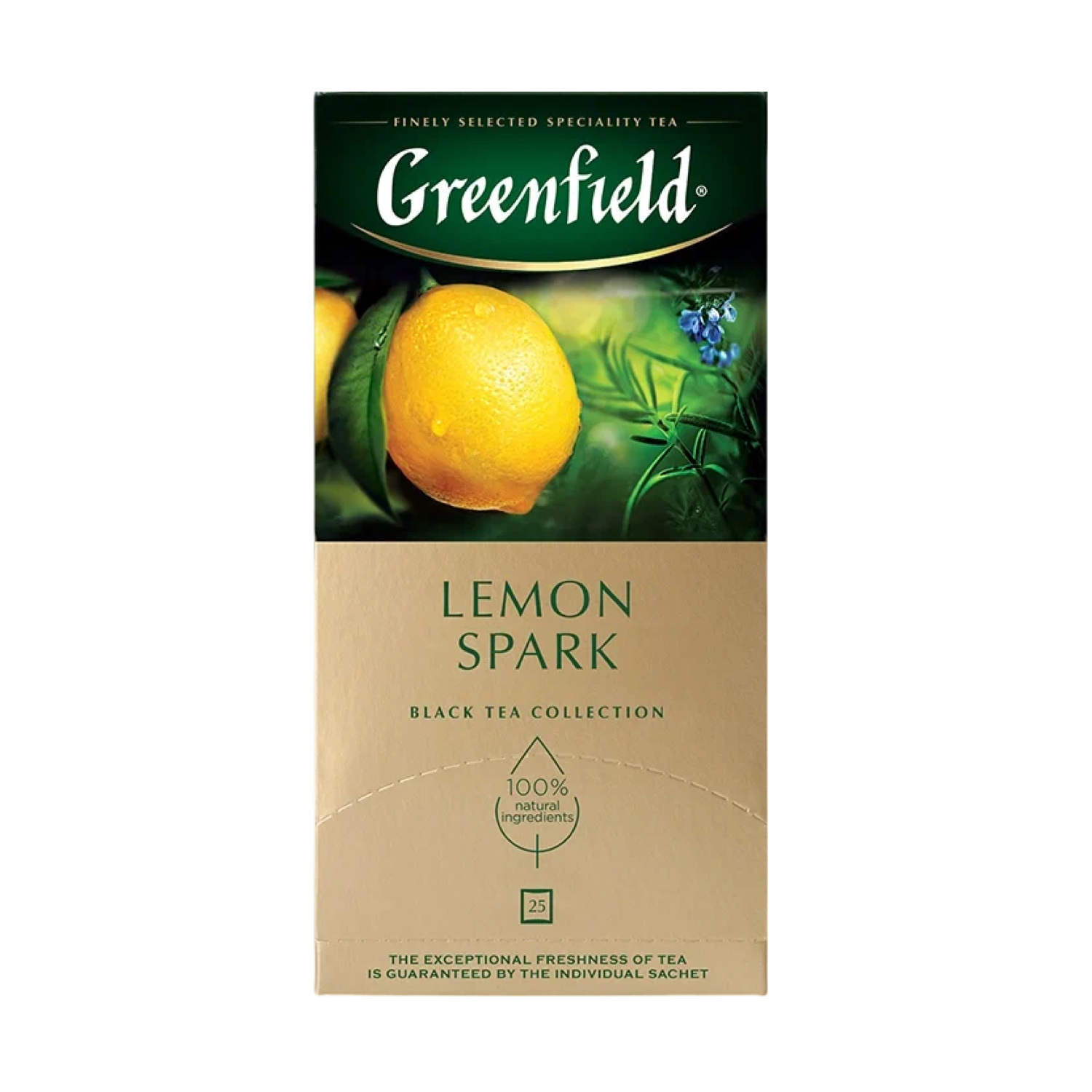 Чай Гринфилд (1,5гх25п) Лимон Спарк чер.чай