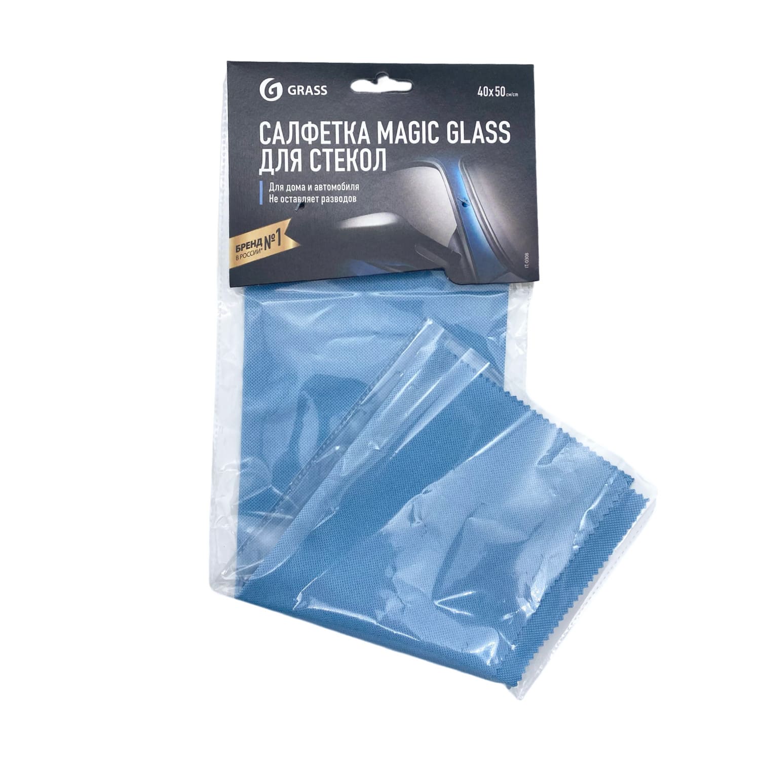 Салфетка из микрофибры для стекол GraSS Magic Glass 40*50 1шт