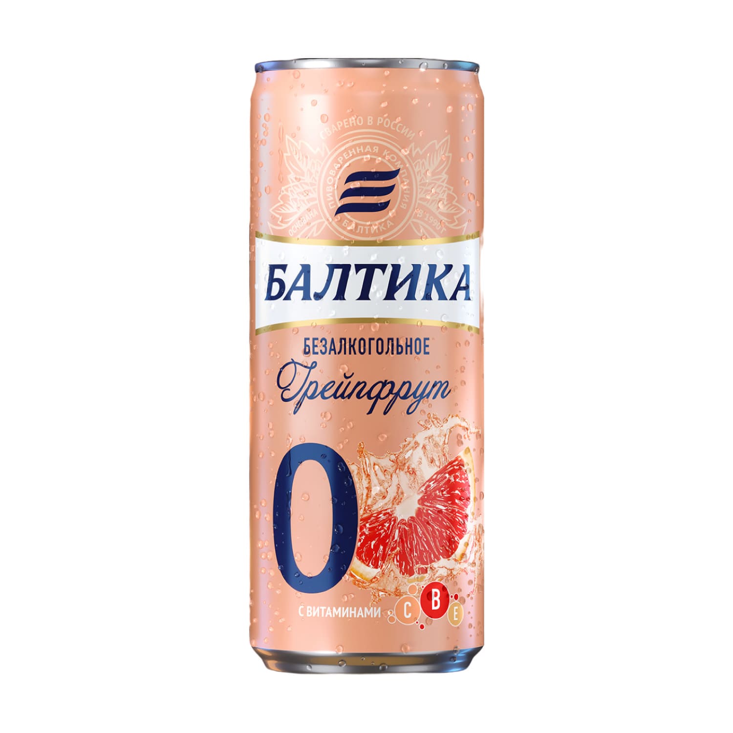 Пиво безалкогольное Балтика 0 Грейпфрут 0.33л