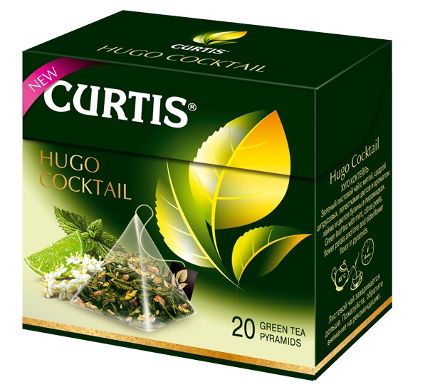 Чай зеленый Curtis Hugo cocktail, 20 х 1.8г, 36г