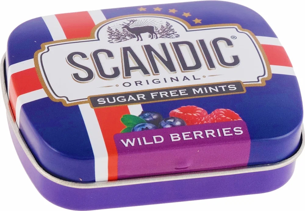 Scandic конфета - Лесные ягоды ж/б 14г