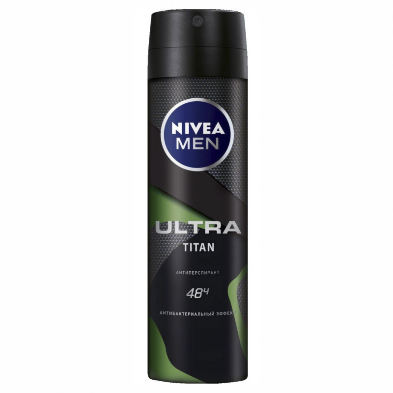 NIVEA MEN ULTRA TITAN с антибактериальным эффектом, дезодорант-антиперспирант спрей, 150 мл