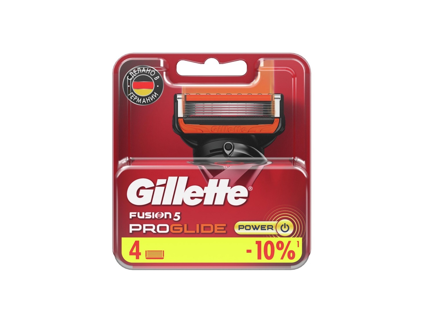 Gillette Fusion Proglide Power 4шт сменные кассеты
