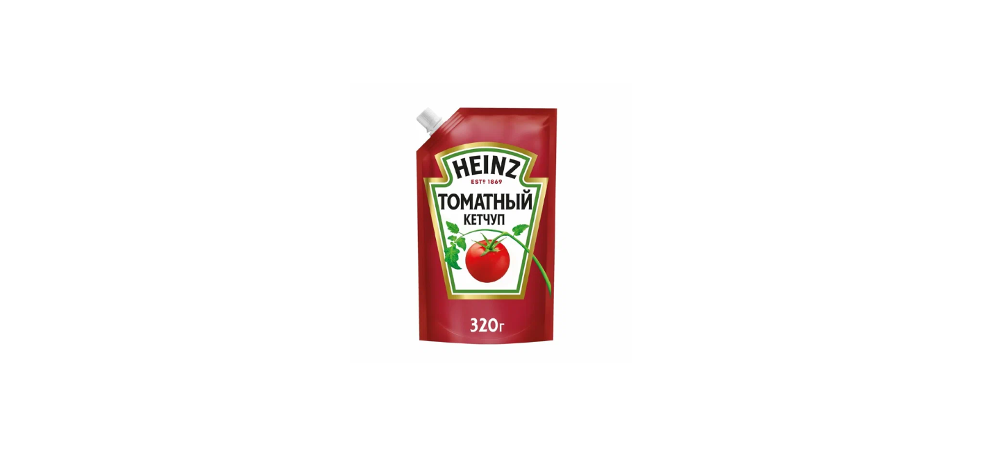 Кетчуп Heinz Томатный дой-пак 320г