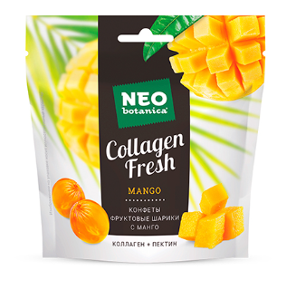 Neo Botanica Collagen Fresh Конфеты Фруктовые шарики с манго 55 г