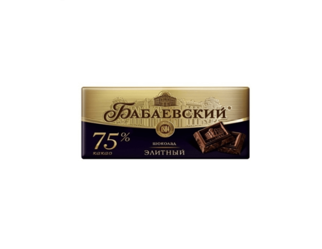 Шоколад Бабаевский Элитный 75% горький 200 г